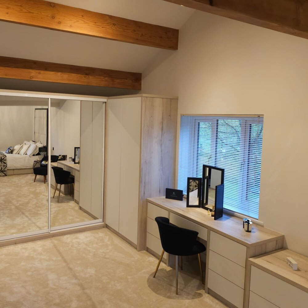 Made-to-measure fitted wardrobes in a Warrington home