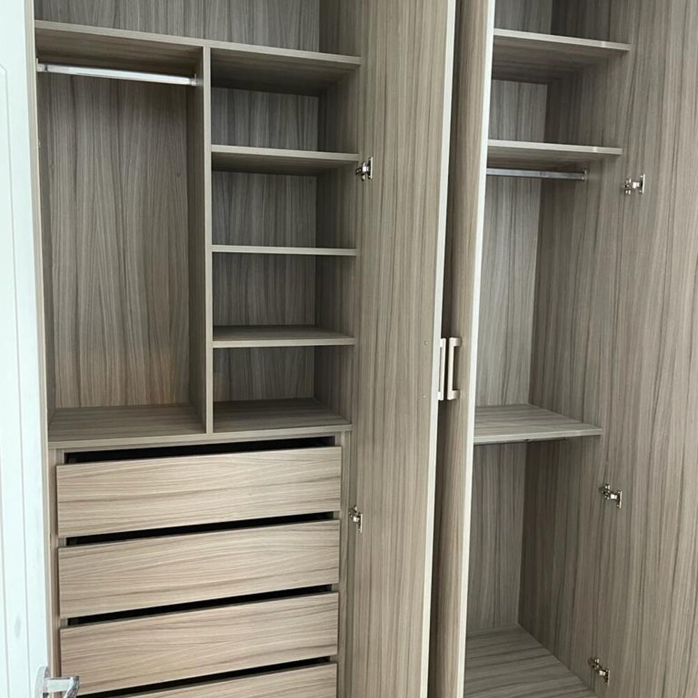 Bespoke hinged-door fitted wardrobes