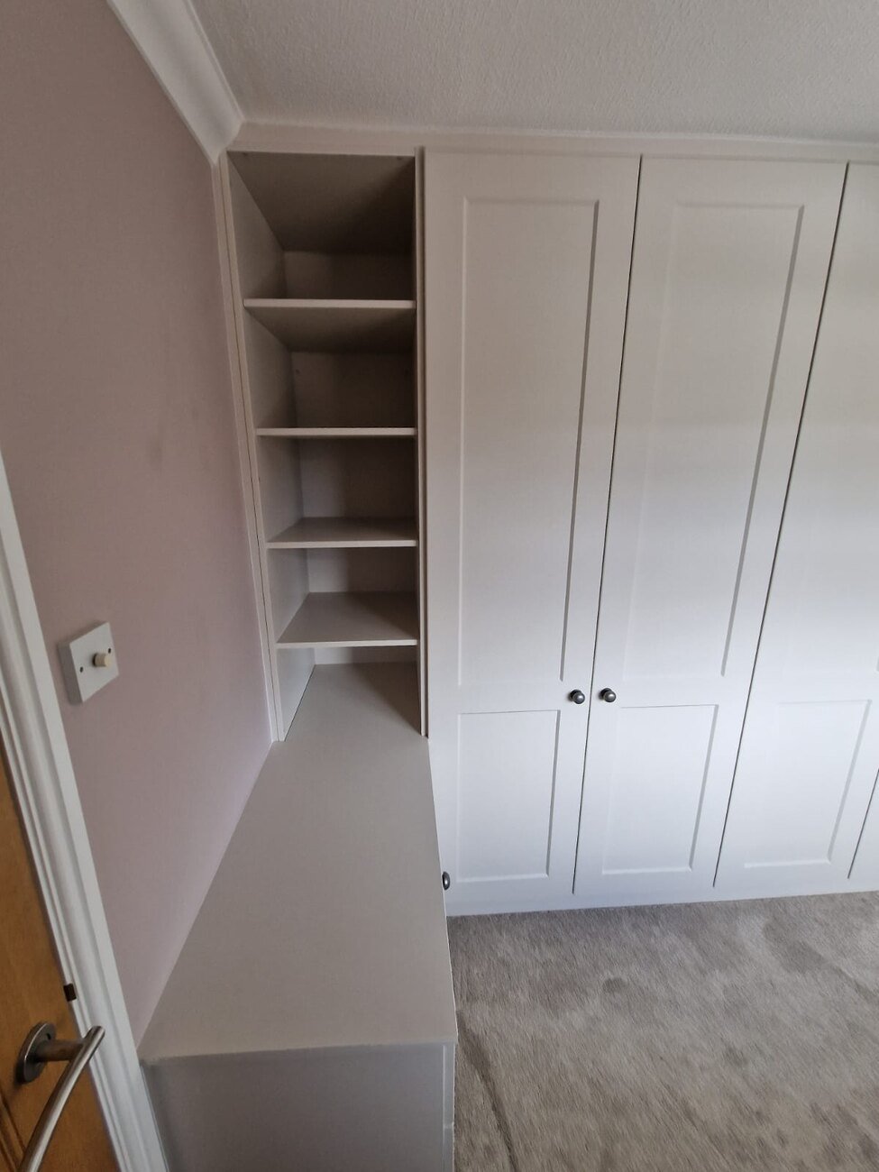 Fitted wardrobes designed in 3D and installed in a Warrington bedroom